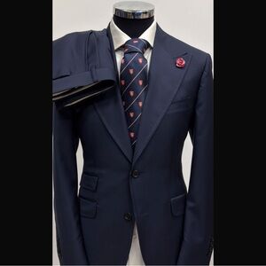 Navy Blue super 180 wool Suit